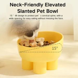 dfwwm0115218-07.webp Simple Pet 15 Degree Tilt Design Raised Cat Dog Food Bowls – product view 7