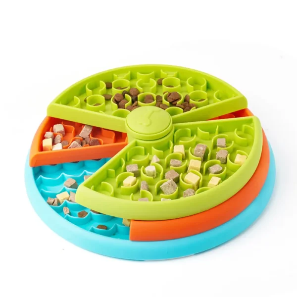 dfwwm0117040-02.webp Pet IQ Rotating Feeder Three-Layer Pet Slow-Feeding Bowl – product view 2