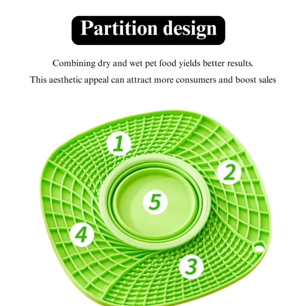 dfwwm0117917-02.webp New Style Silicone Pet Placemat Pet Slow-Feeding Bowl – product view 2