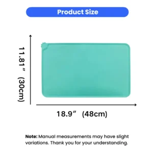 Easy Cleaning Waterproof Water Food Dish Mat Silicone Pet Bowl Mat – product view 3