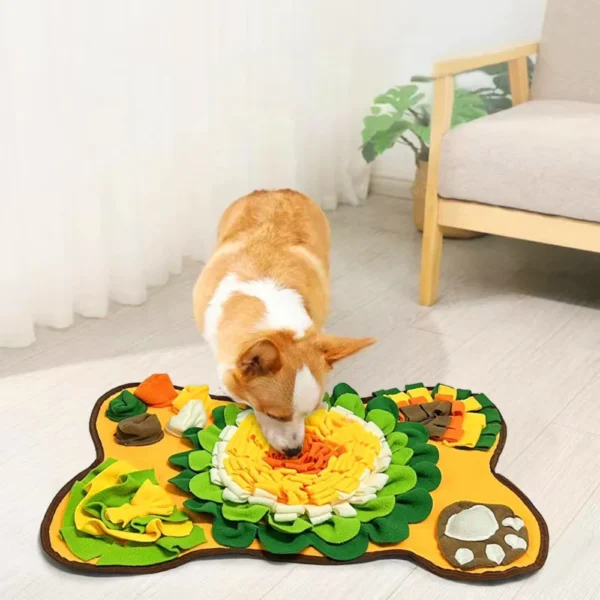 dfwwm0120669-06.webp Interactive Dog Snuffle Mat Puzzle Slow Feeding Puppy Training Mat – product view 6