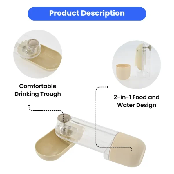 dfwwm0121605-05.webp Dog Water Bottle with Food Container Portable Pet Water Dispenser – product view 5