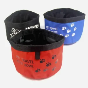 Foldable Portable Pet Bowl Made of 600D Oxford Fabric – product view 3