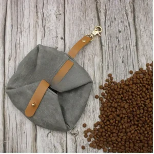 Canvas Dog Bowl Outdoor Foldable Pet Drinking and Feeding Bowl – product view 2