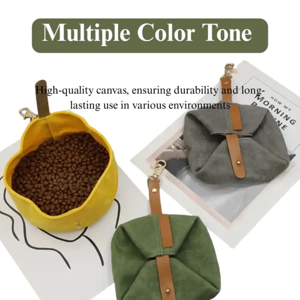 dfwwm0123434-03.webp Canvas Dog Bowl Outdoor Foldable Pet Drinking and Feeding Bowl – product view 3