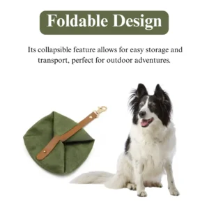dfwwm0123434-05.webp Canvas Dog Bowl Outdoor Foldable Pet Drinking and Feeding Bowl – product view 5