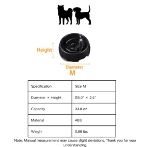 Black Cat Dog Slow Food Puzzle Bowl Pet Slow Feed Bowl – product view 2
