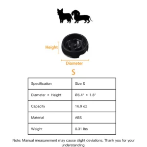 dfwwm0124515-05.webp Black Pet Slow Food Puzzle Bowl Cat Dog Slow Feed Bowl – product view 5
