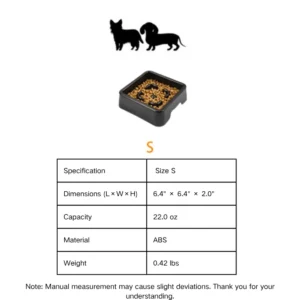 Black Cat Dog Slow Food Puzzle Bowl Pet Slow Feed Bowl – product view 2