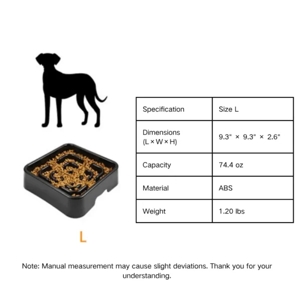 dfwwm0125558-04.webp Black Cat Dog Slow Feed Food Puzzle Pet Slow Bowl – product view 4