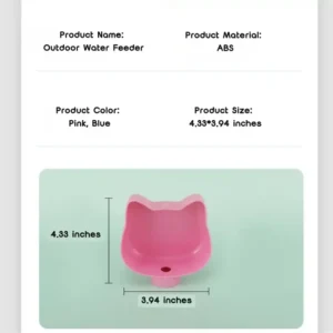 dfwwm0127753-05.webp Convenient Dog Drink Dispenser Puppy Travel Water Bowl – product view 5
