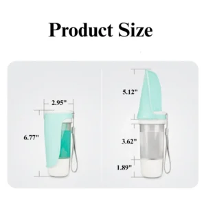 Foldable and Portable Pet Travel Cup for Outdoor Use – product view 2