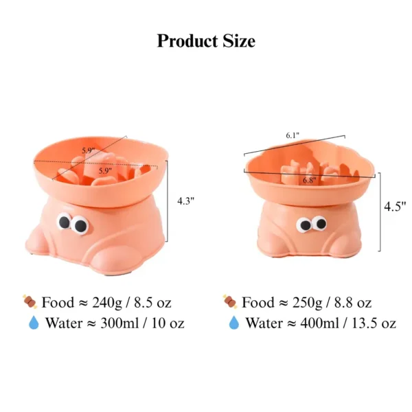 dfwwm0138751-02.webp Elevated Dog Slow Feeder Bowl Anti Spill for Small Breeds – product view 2