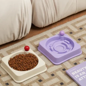 dfwwm0145332-05.webp Anti-Choking Design Non-Slip Base PP Pet Slow Feeder Bowl – product view 5