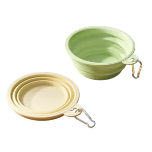 Collapsible TPE Dog Travel Bowl with Carabiner – product view 2