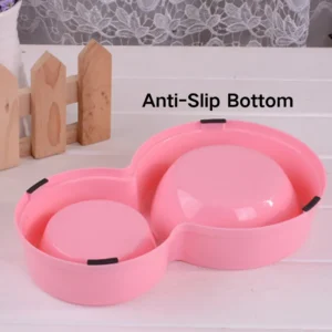 dfwwm0149311-07.webp Pet Water Food Bowl PP Material Stainless Steel Double Cat Dog Bowls – product view 7