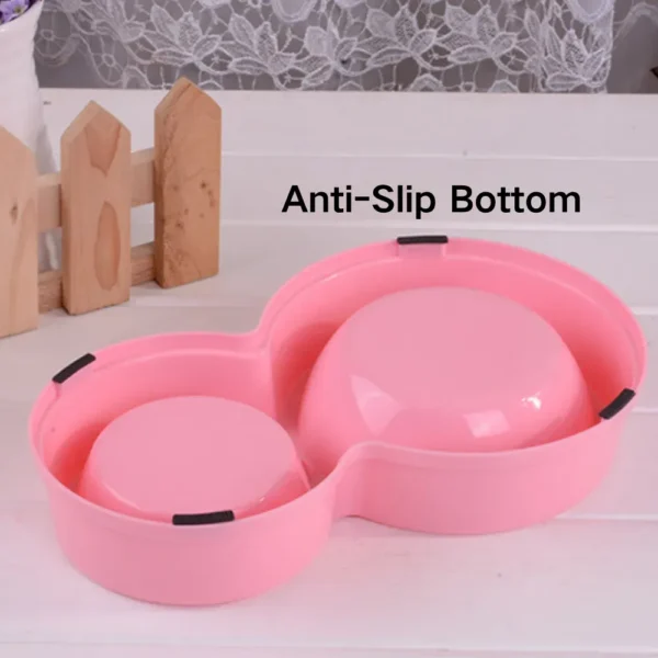 dfwwm0149311-07.webp Pet Water Food Bowl PP Material Stainless Steel Double Cat Dog Bowls – product view 7