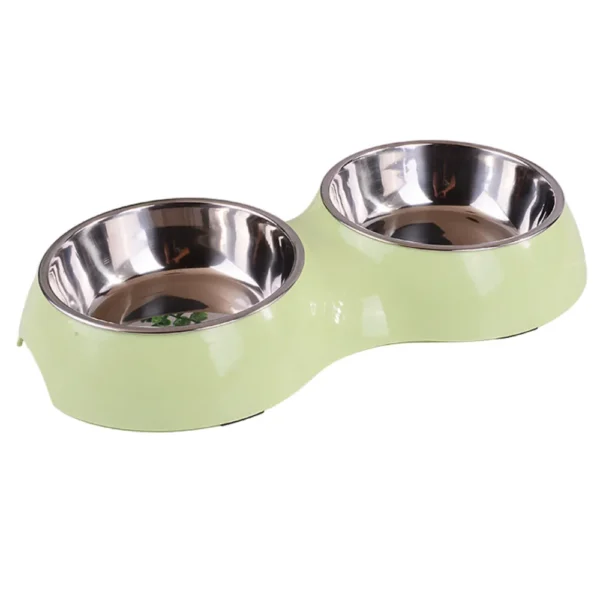 dfwwm0149582-07.webp Dog Cat Water Food Bowl PP Material Double Stainless Steel Pet Bowls – product view 7