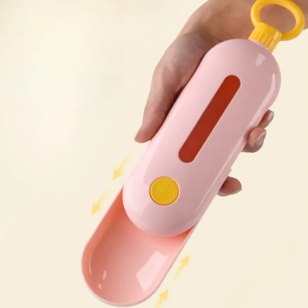 dfwwm0152044-04.webp Portable Pet Travel Water Bottle with U-Shaped Water Trough – product view 4