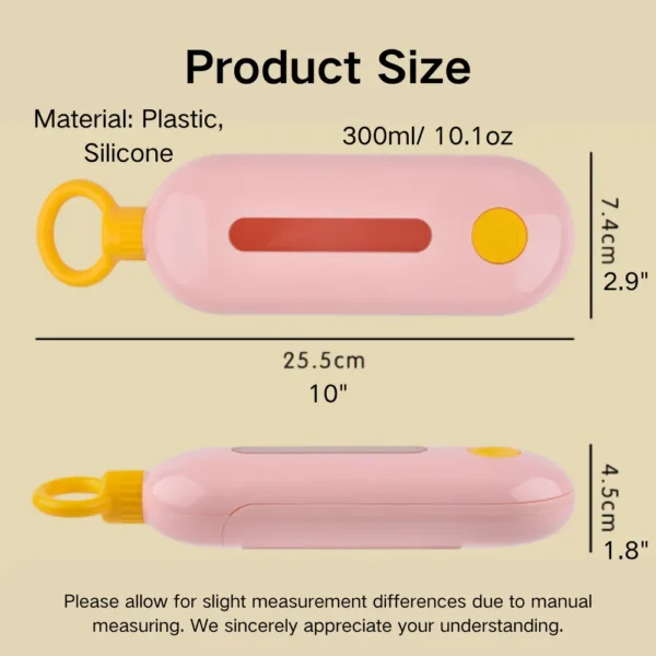 dfwwm0152044-06.webp Portable Pet Travel Water Bottle with U-Shaped Water Trough – product view 6