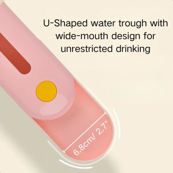 dfwwm0152044-07.webp Portable Pet Travel Water Bottle with U-Shaped Water Trough – product view 7