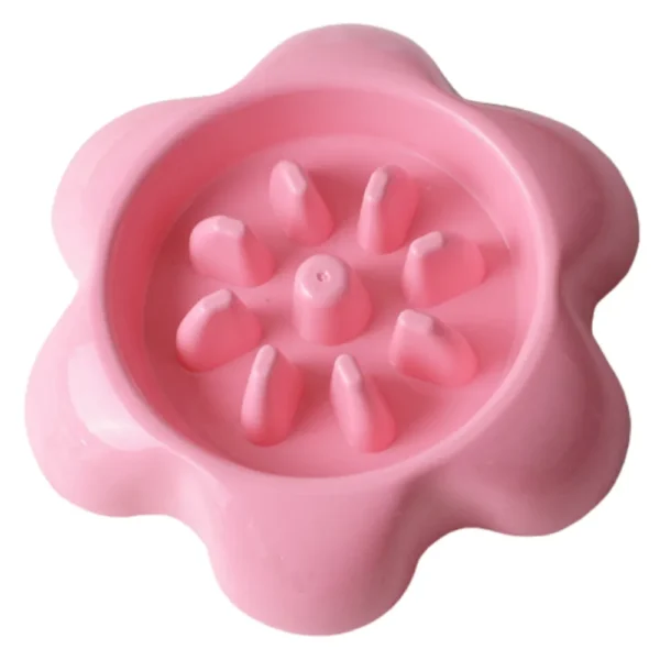 Flower Shape Pet Food Bowl Plastic Dog Bowl