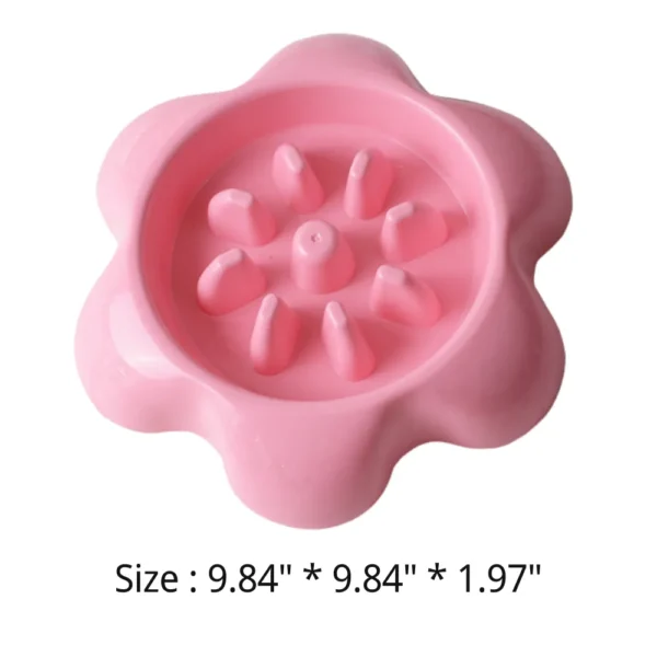 dfwwm0152753-02.webp Flower Shape Pet Food Bowl Plastic Dog Bowl – product view 2