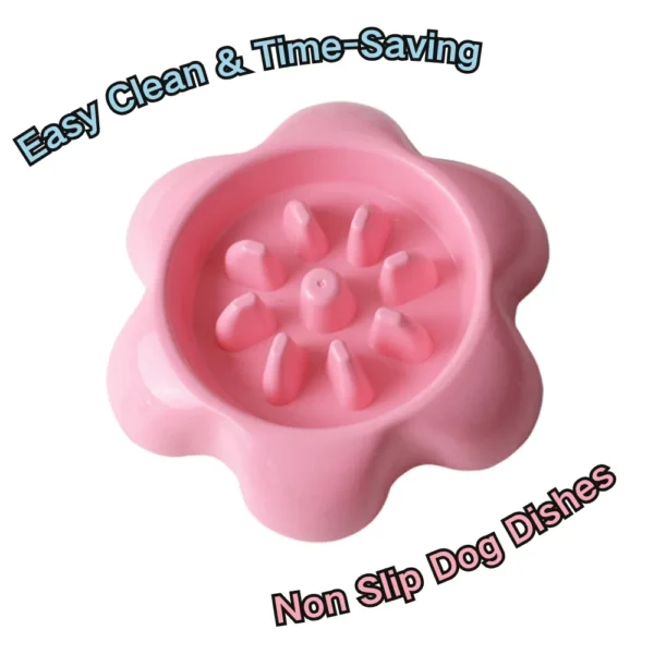 dfwwm0152753-03.webp Flower Shape Pet Food Bowl Plastic Dog Bowl – product view 3