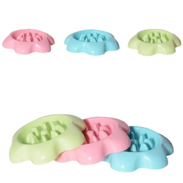dfwwm0152753-04.webp Flower Shape Pet Food Bowl Plastic Dog Bowl – product view 4