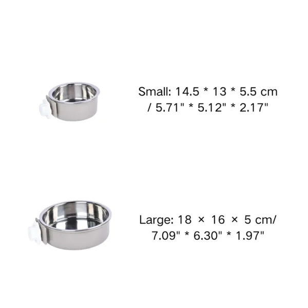 dfwwm0152822-03.webp Adjustable Clamp On Stainless Steel Pet Bowl – product view 3