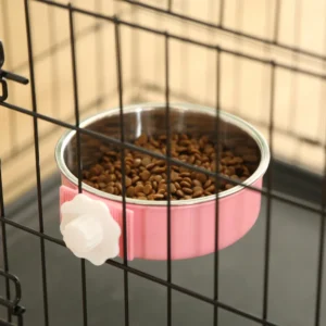 dfwwm0152822-07.webp Adjustable Clamp On Stainless Steel Pet Bowl – product view 7