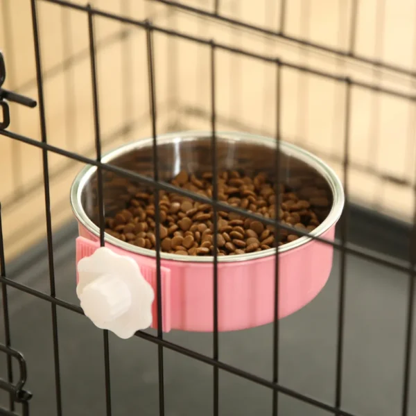 dfwwm0152822-07.webp Adjustable Clamp On Stainless Steel Pet Bowl – product view 7