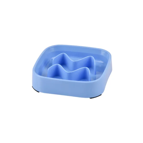 Square Anti-Spill Non-Slip PP Pet Slow Feeder Bowl