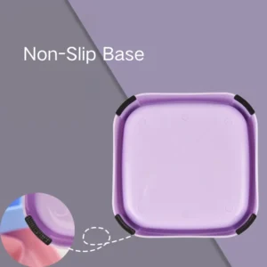 Square Anti-Spill Non-Slip PP Pet Slow Feeder Bowl – product view 3