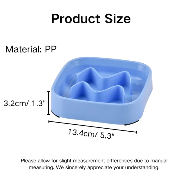 dfwwm0152990-05.webp Square Anti-Spill Non-Slip PP Pet Slow Feeder Bowl – product view 5