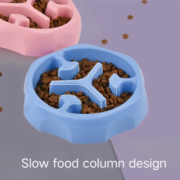 dfwwm0153287-06.webp Anti-Spill Non-Slip Modern Design PP Pet Slow Feeder Bowl – product view 6