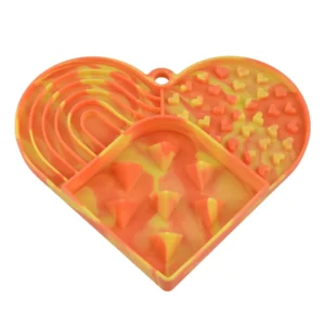 dfwwm0153548-05.webp Valentine's Day Colorful Heart-Shaped Non-Slip Slow Feed Design Pet Lick Mat – product view 5