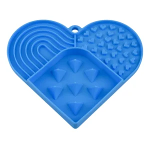 Valentine's Day Heart-Shaped Non-Slip Slow Feed Design Silicone Pet Lick Mat