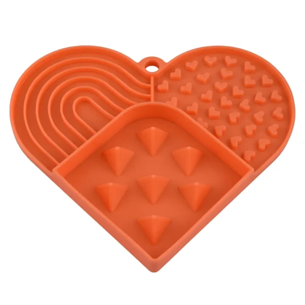dfwwm0153668-05.webp Valentine's Day Heart-Shaped Non-Slip Slow Feed Design Silicone Pet Lick Mat – product view 5