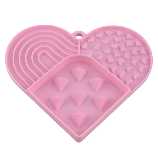 dfwwm0153668-06.webp Valentine's Day Heart-Shaped Non-Slip Slow Feed Design Silicone Pet Lick Mat – product view 6