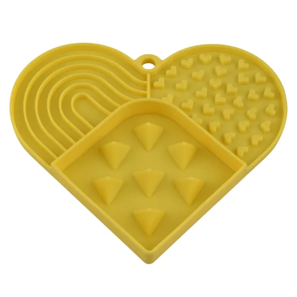 dfwwm0153668-07.webp Valentine's Day Heart-Shaped Non-Slip Slow Feed Design Silicone Pet Lick Mat – product view 7