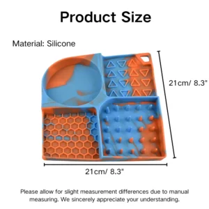 dfwwm0153892-06.webp Colorful Slow Feed Design Silicone Pet Lick Mat with Suction Base – product view 6