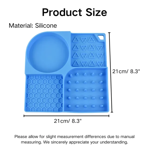 dfwwm0153908-02.webp Non-Slip Slow Feed Design Silicone Pet Lick Mat with Suction Base – product view 2