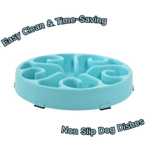Luxury PP Pet Easy to Clean Dog Slow Feeder Bowl – product view 3