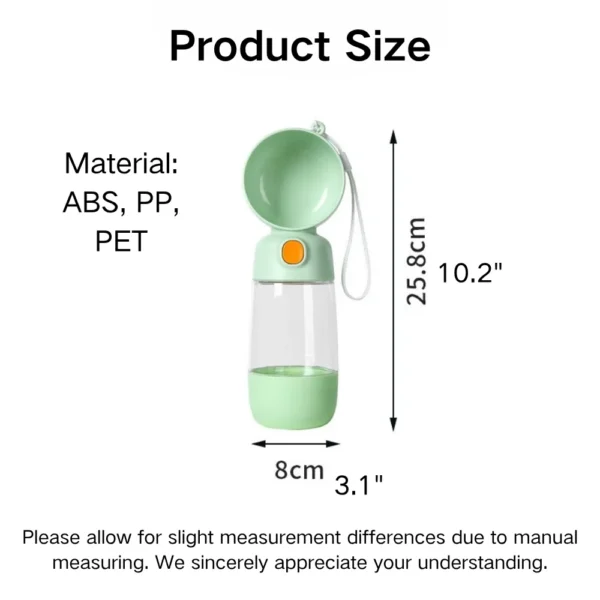dfwwm0161349-02.webp Portable Dual Storage for Food and Water Leak Proof Pet Bottle – product view 2