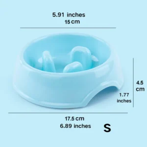 Non Slip Bottom PP Material Pet Cat Dog Slow Feeder Bowl – product view 2