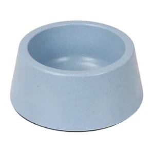 Smooth Bamboo Fiber Pet Bowl with Non-Slip Base