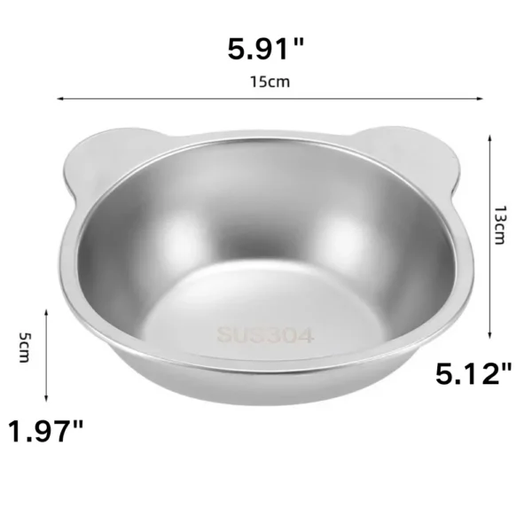 dfwwm0168184-03.webp Bear-Shape Anti-Slip Stainless Steel Elevated Pet Bowls – product view 3