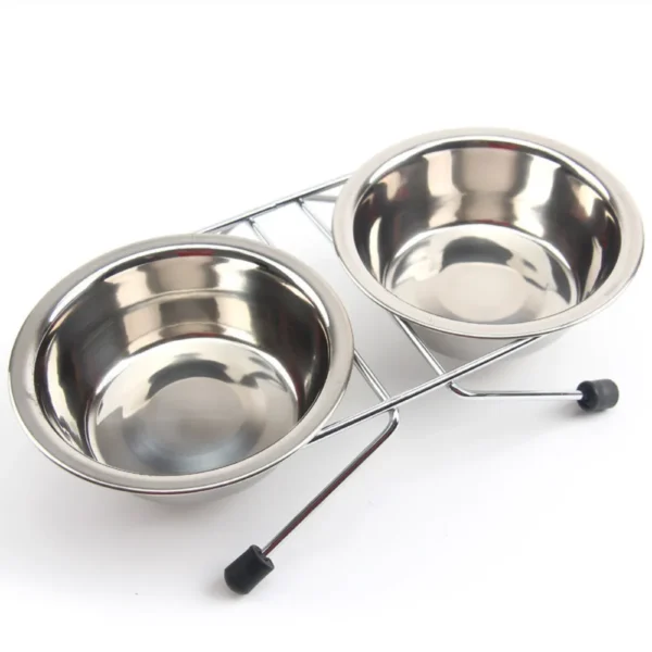 Durable Elevated Stainless Steel Pet Bowls
