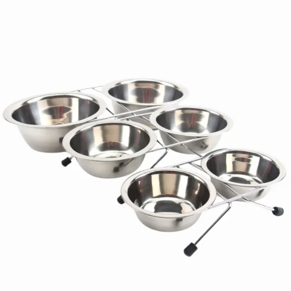 dfwwm0168280-03.webp Durable Elevated Stainless Steel Pet Bowls – product view 3